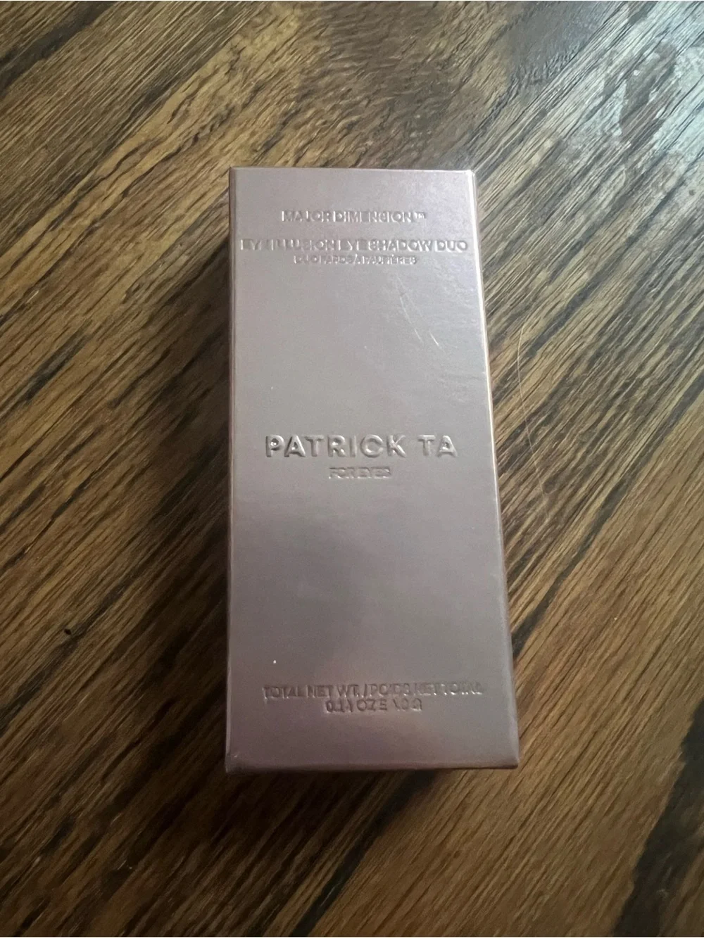 NWT PATRICK TA Major Dimension Eye Illusion Eyeshadow Duo I'm With Her rose gold